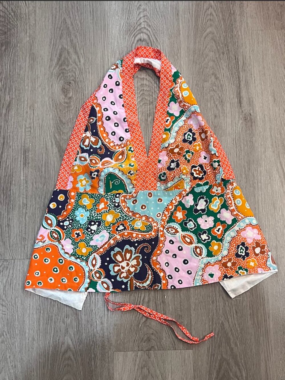 Alice & Trixie Patchwork Halter Top Size Small
